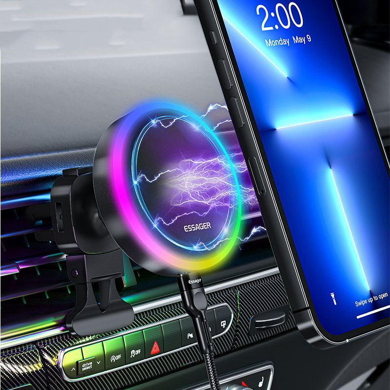 Discover the Ultimate Driving Companion: Mobile Phone Wireless Magnetization Car Mount