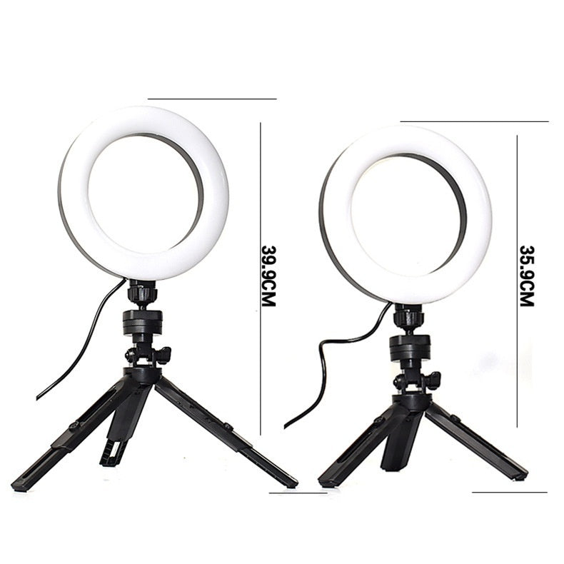 Illuminate Your Live Streaming with the Adjustable Color Fill Light Desktop Tripod