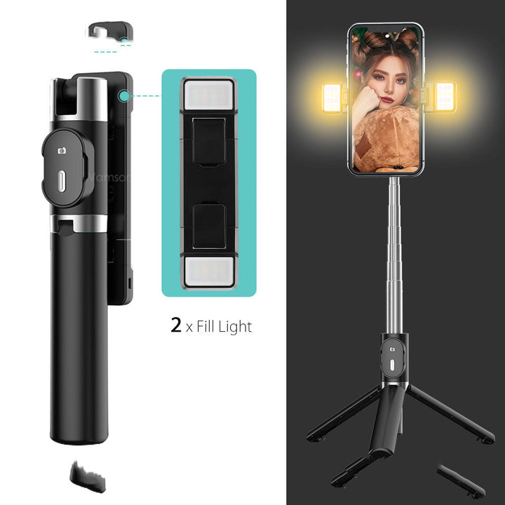 Capture Your Best Moments with the Bluetooth Fill Light Selfie Stick Tripod
